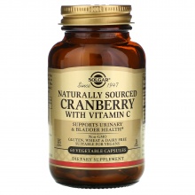  Solgar Natural Cranberry with Vitamin C 60 